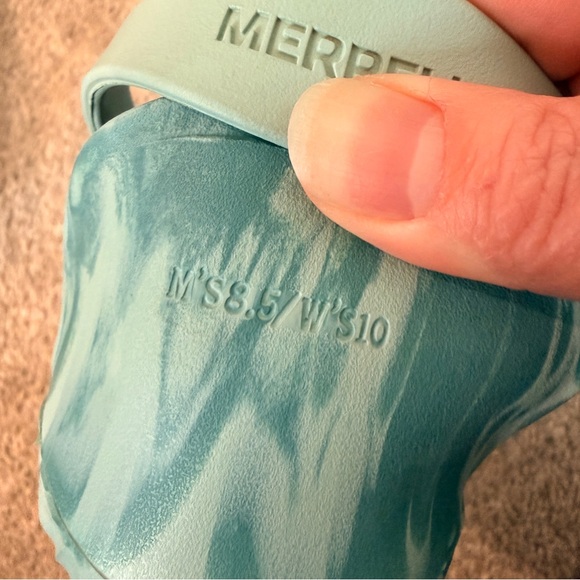 Merrell Hydro Moc Mens 7.5 Womens 9 Shoe Aqua Green Water Sandals Hiking Slip On main image 5
